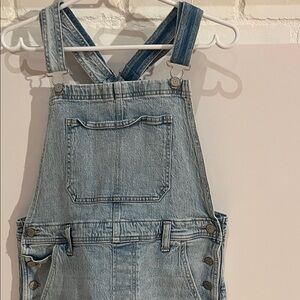 Silver Jeans Light Blue Denim Short Overalls
